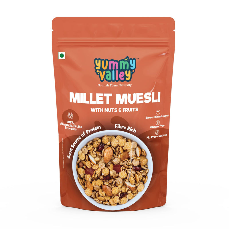 Yummy Valley - Millet Muesli Mix With Nuts & Fruits | Healthy & All Natural Muesli Mix