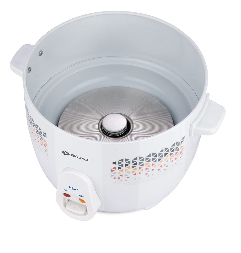 Bajaj Rcx 1.8L Dlx Rice Cooker, 1.8 Liter, White