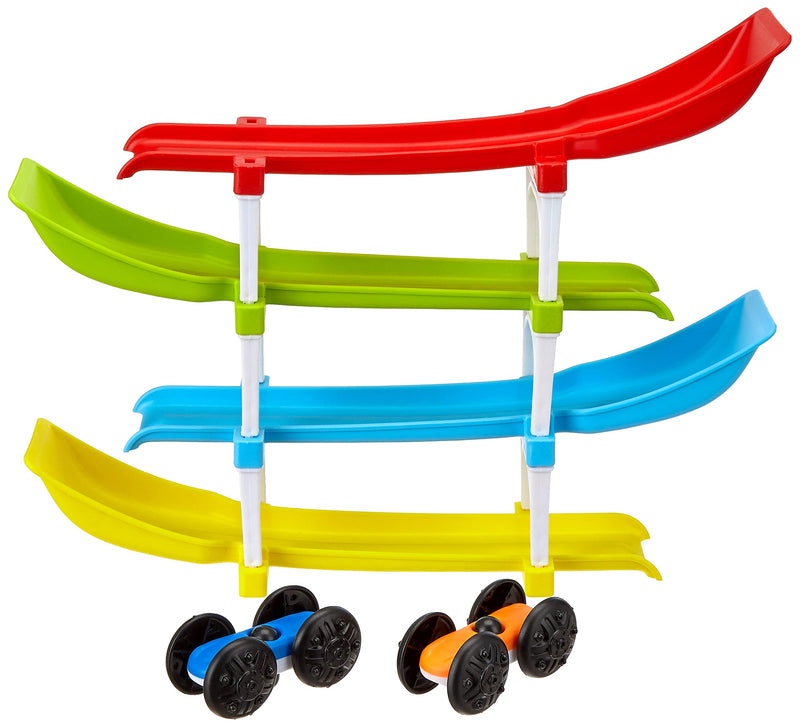 Amazon Brand - Jam & Honey | 4 Level Ramp Race Gift for Kids | 2 Cars