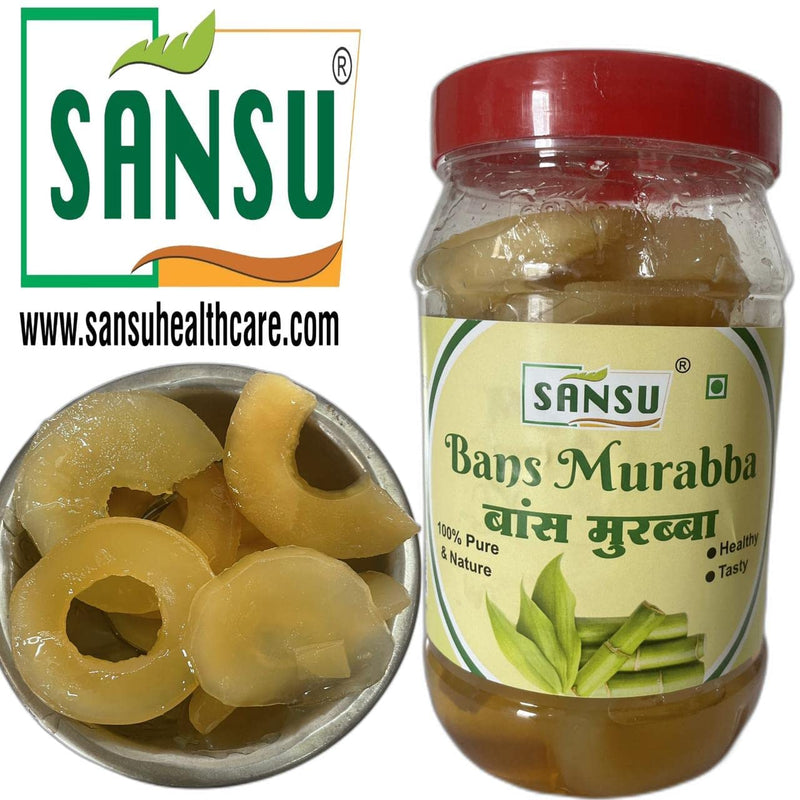 SANSU Homemade Bamboo Murabba Helps Increasing Height Growth | Bans Ka Murabba 1KG Pack | Bamboo Shoots Murabba Good for Health