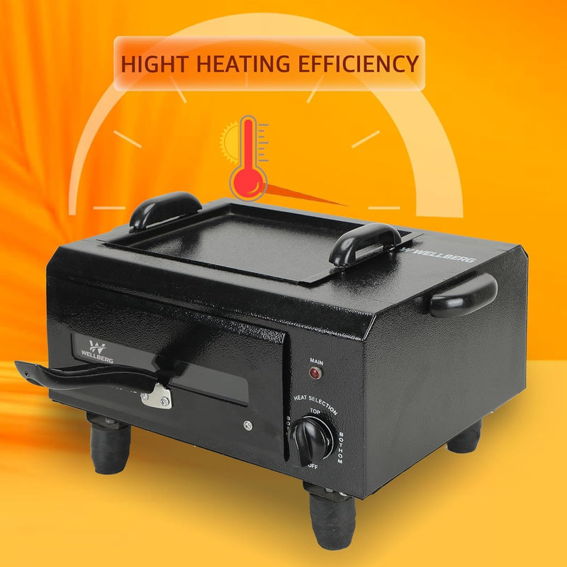 Wellberg 3-in-1 Electric Tandoor: Grill, Cook, and Roast with Ease! For Authentic Flavour of barbeque & Tandoor at your fingers | Electric Tandoor And Grill Barbeque For Home