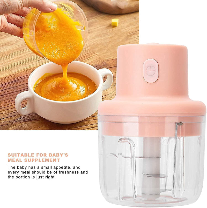 Electric Mini Garlic Chopper 250ML, Portable Mini Food Chopper with USB Charging