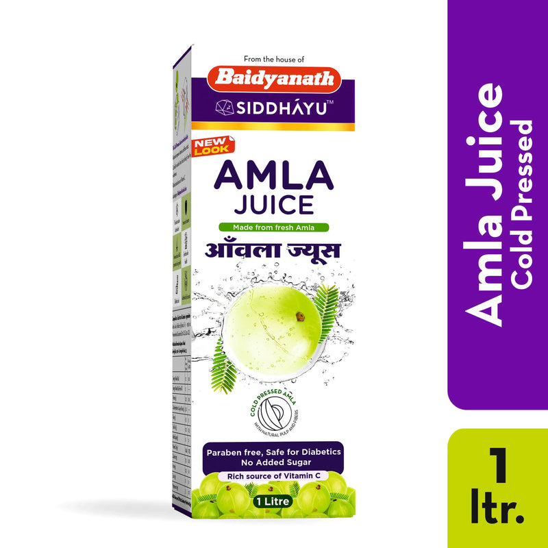 Baidyanath Amla Juice - Natural Immunity Booster enriched with Vitamin C - 1 ltr