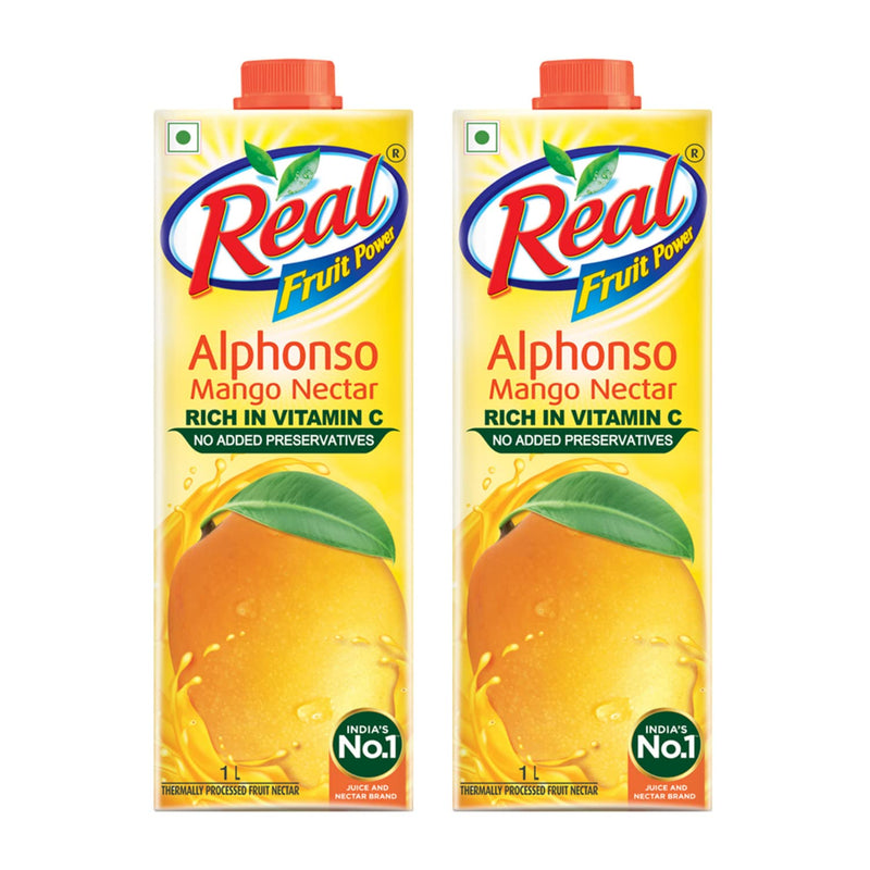 Real Alphonso Mango, 1L (Pack of 2)