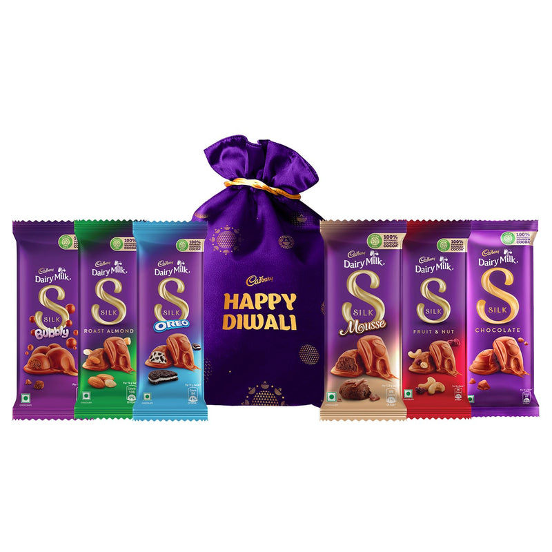 Cadbury Celebrations Special Silk Chocolates Potli Gift Pack, 343 g