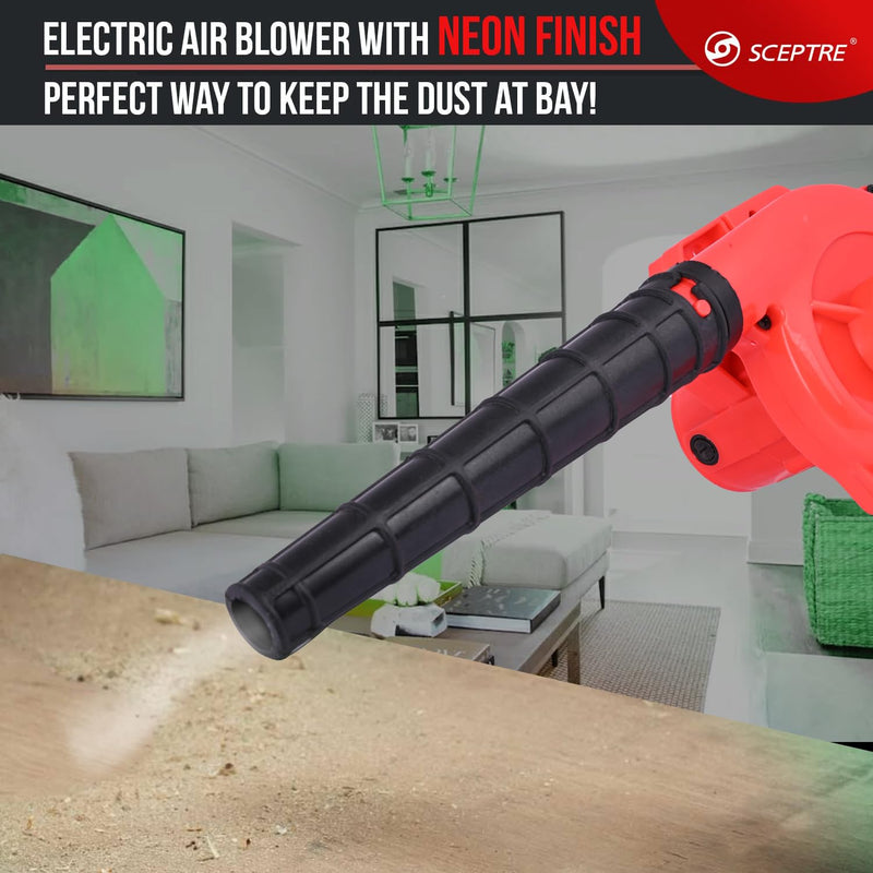 Sceptre 600 W, 140 Miles/Hour Electric Air Blower Dust Cleaner Blower for Cleaning Dust (Red)