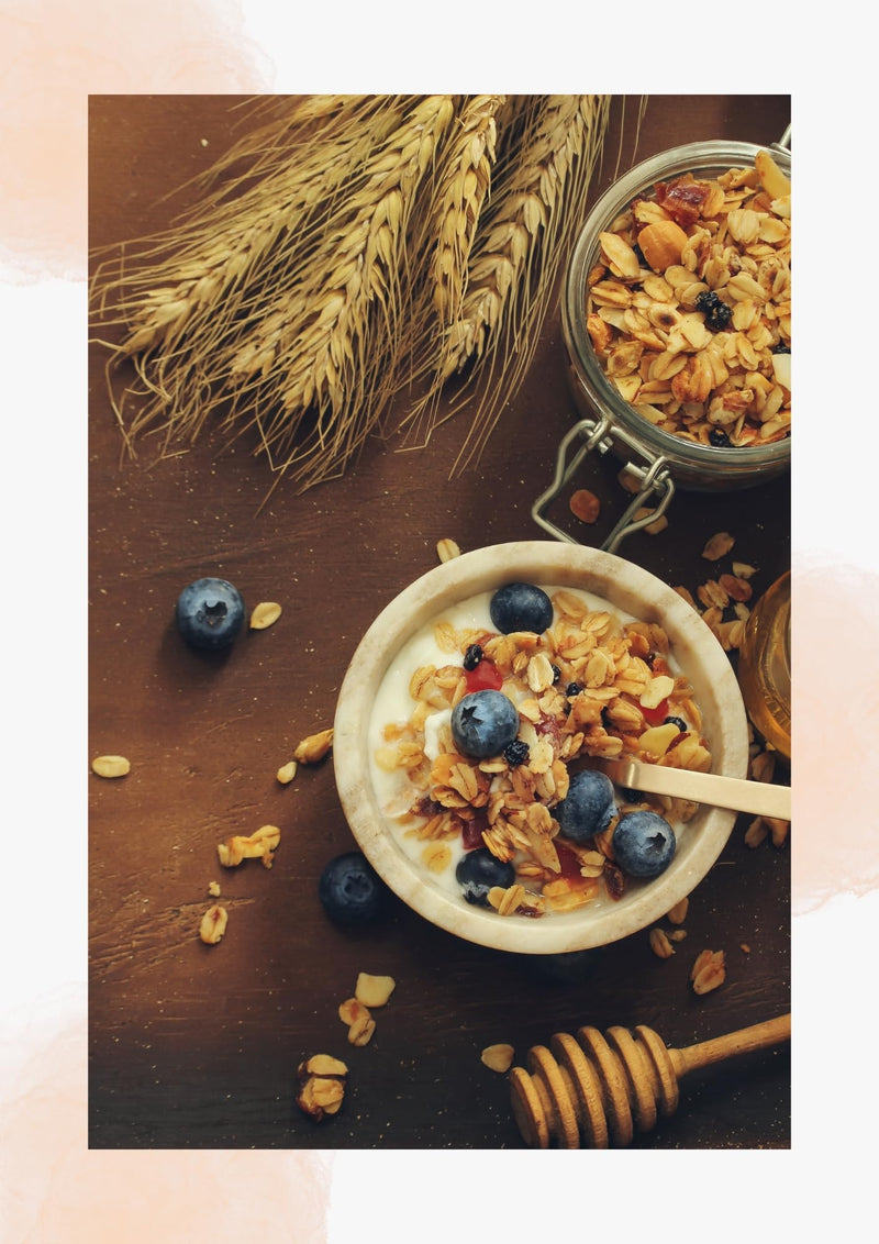 BAKESTER - Granola with Goodness of Baked Rolled Oats, Almonds, Cashews, Sunflower, Seeds, Pumpkin Seeds, Chia Seeds and Dark Chocolate Chips. Use as Breakfast Cereal, Top it in Yogurts, Curds, Milk, Ice Creams or Smoothie Bowls or Just as a snack