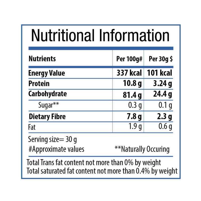 Bagrry's Total Bran Wheat Flakes - No Added Sugar 500gm Box | Premium Sharbati Wheat | High Fibre | Helps Manage Weight | Whole Grain Wheat Flakes