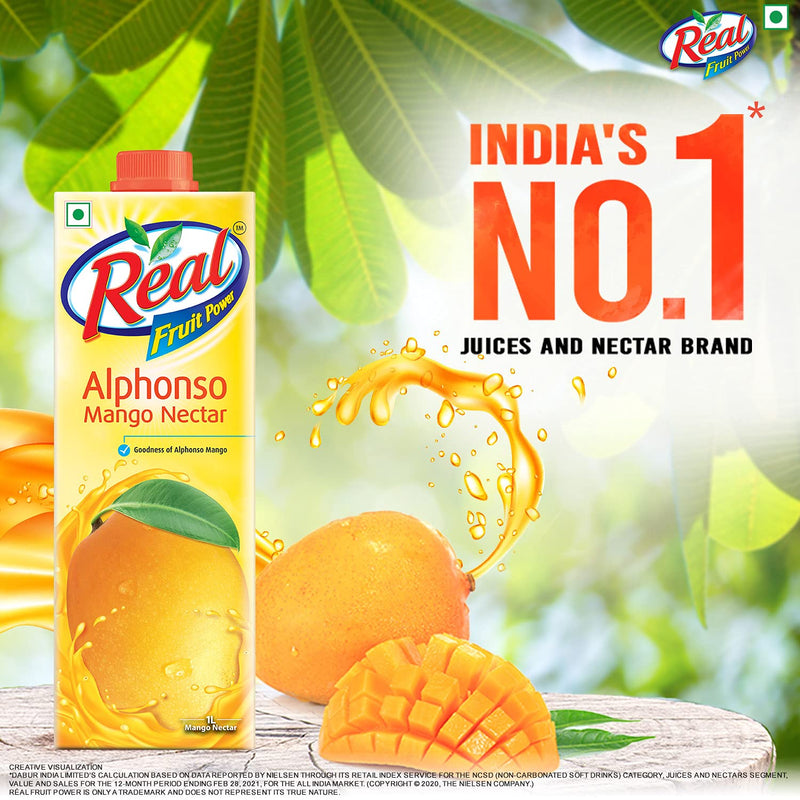 Real Alphonso Mango, 1L (Pack of 2)