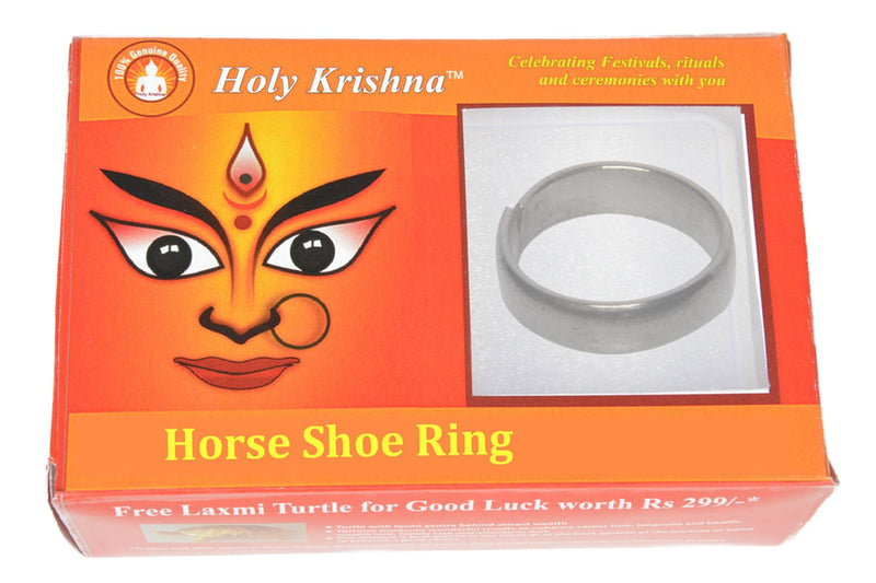 Holy Krishna's Shani Kripa Kavach Ring from Black Horse+ Laxmi God ATM Yantra Free