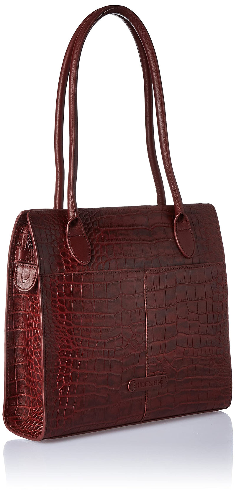 Hidesign womens EE MERCURY II Large Red Marsala II Tote Bag