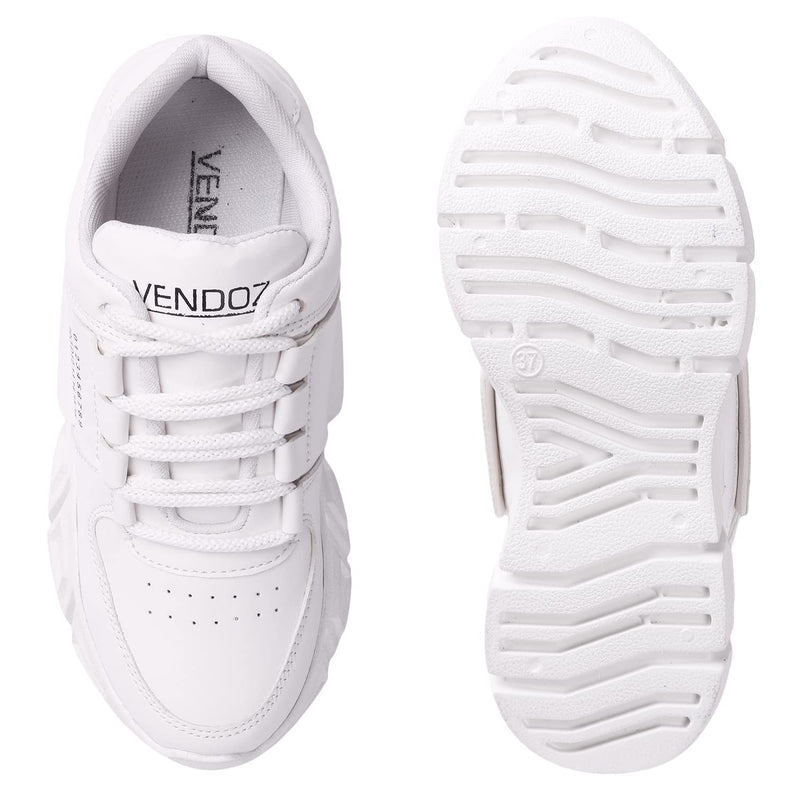Vendoz Women White Casual Sneakers - 41 EU