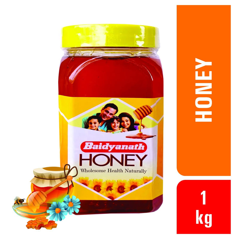 Baidyanath Honey 1Kg | Natural Immunity Booster, Pure & Wholesome - Weight Loss Support, Radiant Skin, Cough & Cold Defense | No Added Sugar