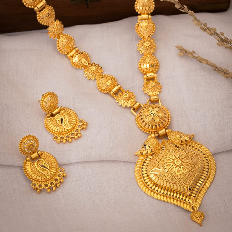 Asmitta Jewellery Set for Women (Golden) (NS725KJGLDSB0)