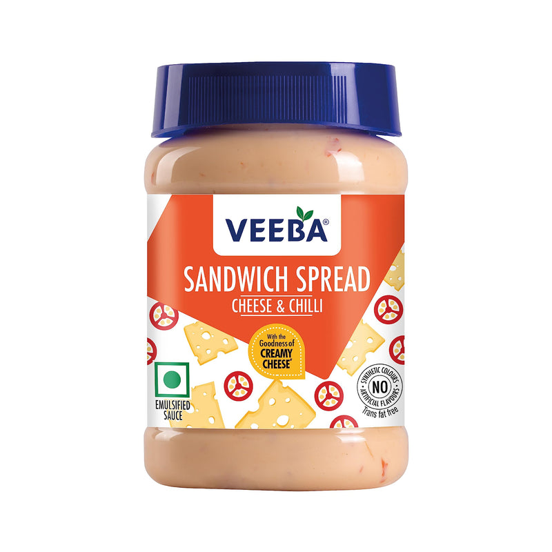 Veeba Carrot and Cucumber Sandwich Spread, 250g & Veeba Cheese and Chilli Sandwich Spread, 250g