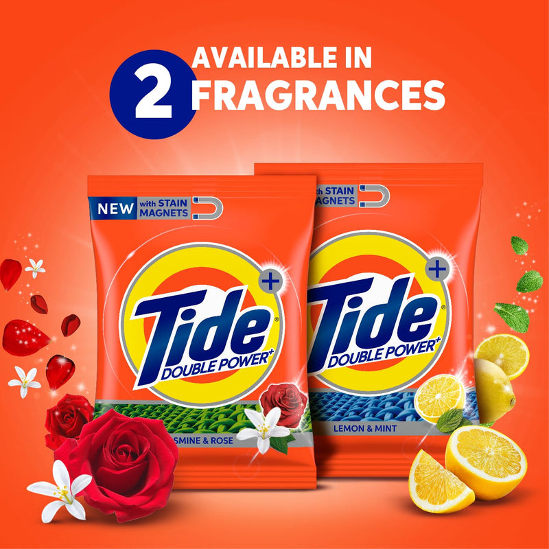 Tide Plus Double Power Detergent Washing Powder Jasmine & Rose 6kg + 2kg FREE