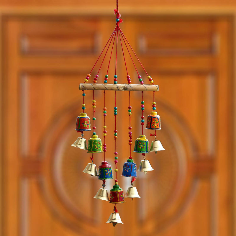 eCraftIndia Handcrafted Decorative Wall/Door/Window Hanging Bells Chimes Showpieces