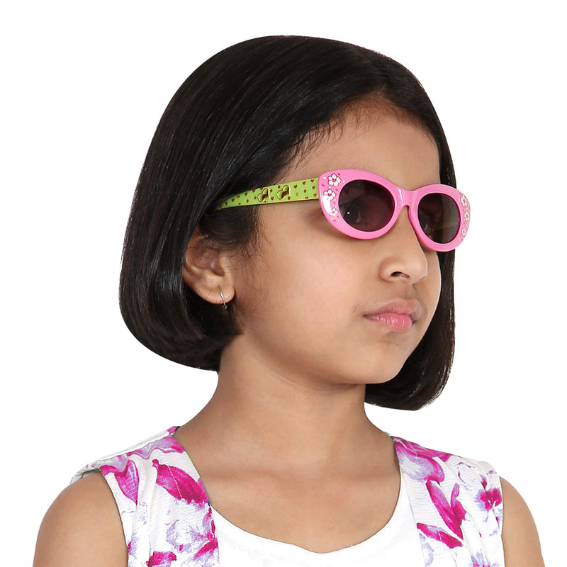 Amour UV Protected Combo for Kids 3 to 8 Years Sunglasses - Pack of 2 Black Pink