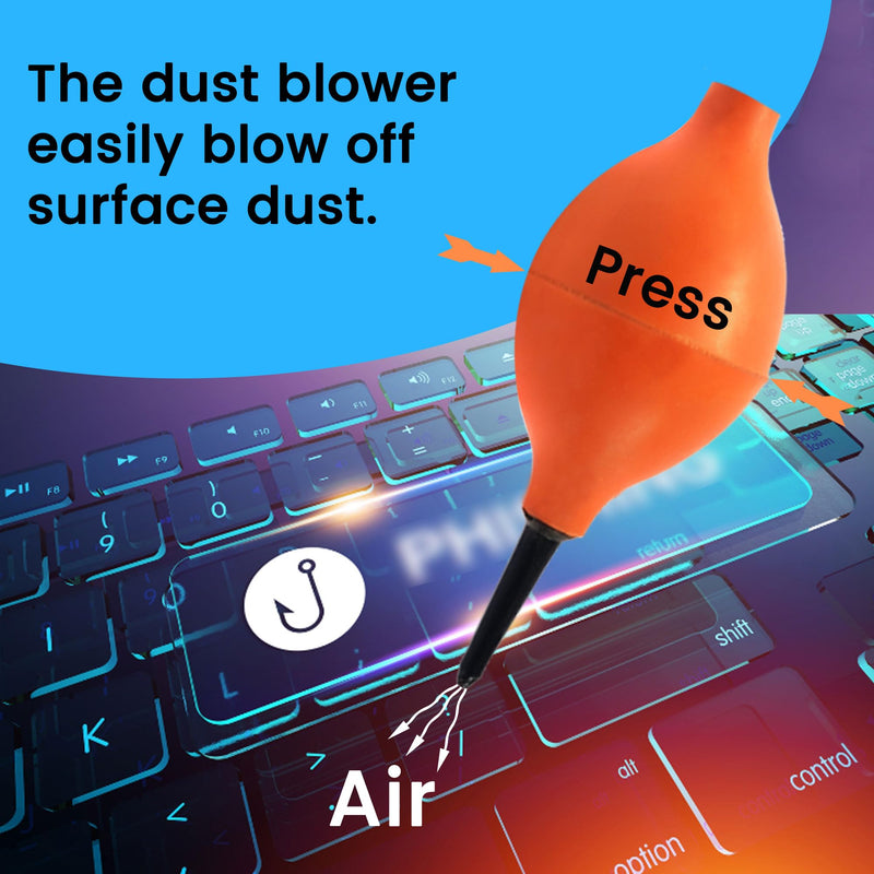 Gilhot® Universal Professional Rubber Air Blower Pump Dust Cleaner 1 Pcs Dust Remover Rubber Air Blower Pump Cleaner for Cameras, Keyboard, Watch, Computer Laptop Screen Duster Ear Mold Dust Cleaner