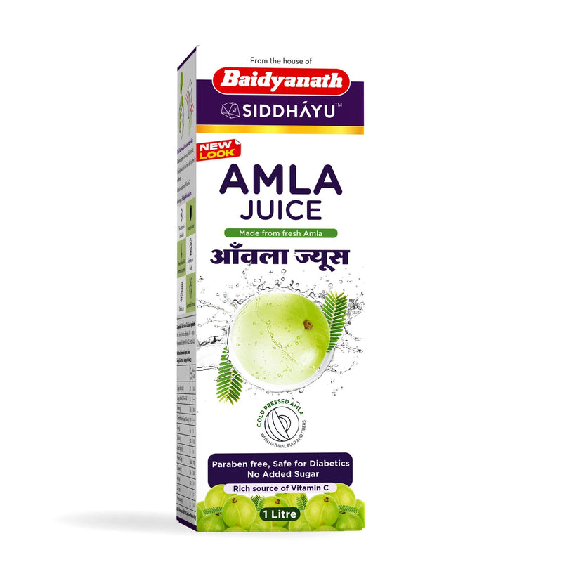 Baidyanath Amla Juice - Natural Immunity Booster enriched with Vitamin C - 1 ltr