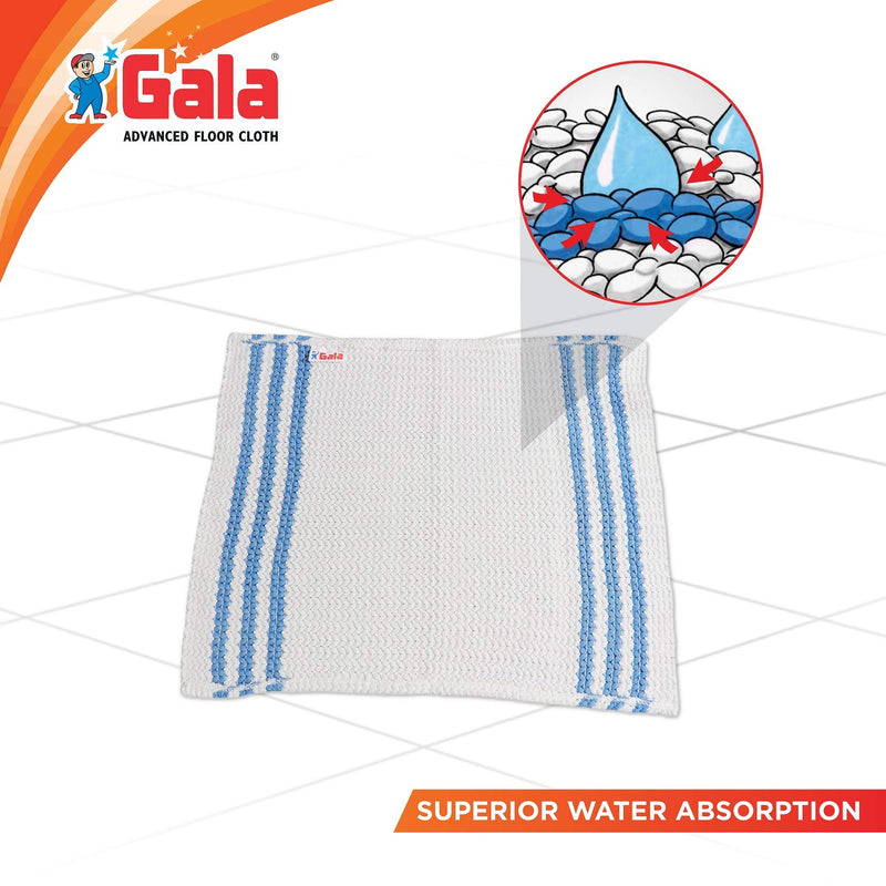 Gala Microfiber Cleaning Cloth (Pack of 1, White)