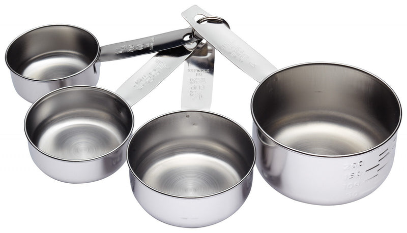 Dynore Stainless Steel Measuring Cups & Spoon Combo - Essential Kitchen Gadgets for Versatile Set for Dry or Liquid Ingredients with Handles - Set of 4 Measuring Cups and 4 Measuring Spoons