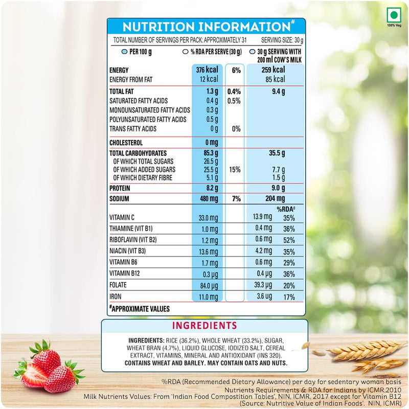 Kellogg's Special K Original 900g/935g with Whole Wheat | Only 2% Fat, Source of Protein & Fibre | Naturally Low Fat | Naturally Cholesterol Free | Ready To Eat Breakfast Cereal