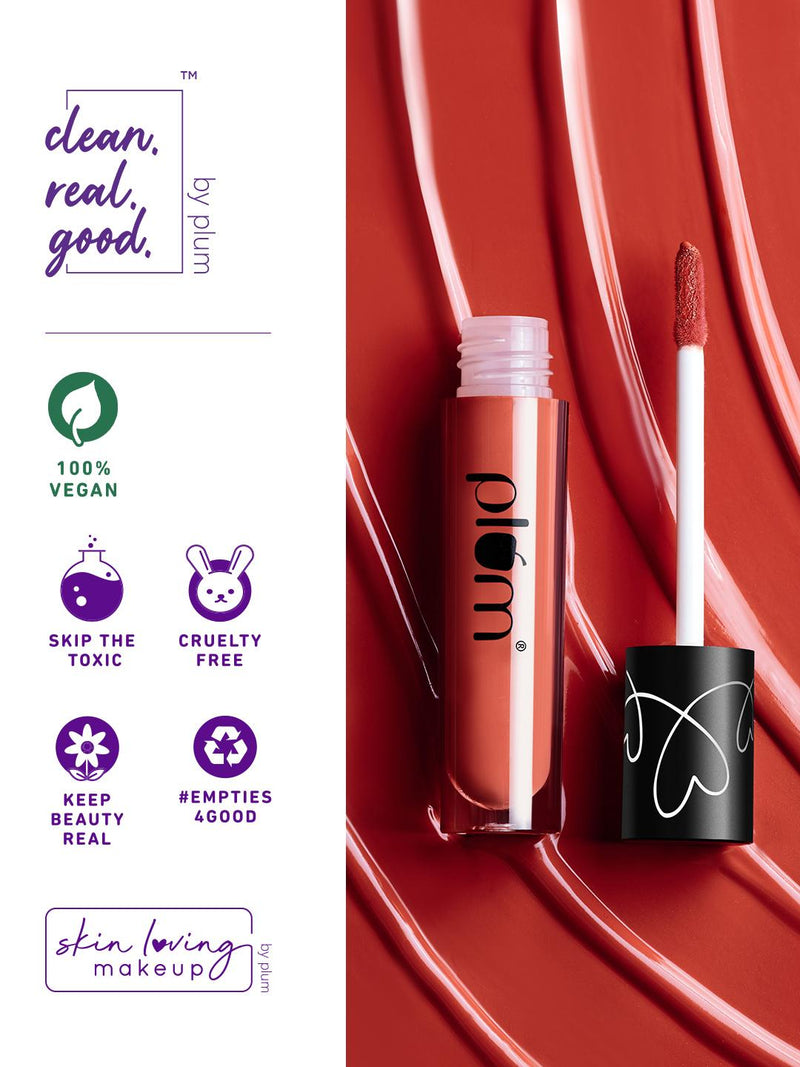 Plum Matte In Heaven Liquid Lipstick | Non-Drying | Smudge-Proof |  Vegan & Cruelty Free�| Truffle Tease - 131 (Deep Peach Nude)