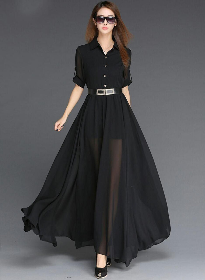 Verve Studio Georgette Solid Dress