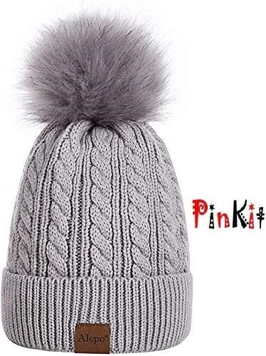 Women's Pompom Winter Beanie Knit Ski Cap