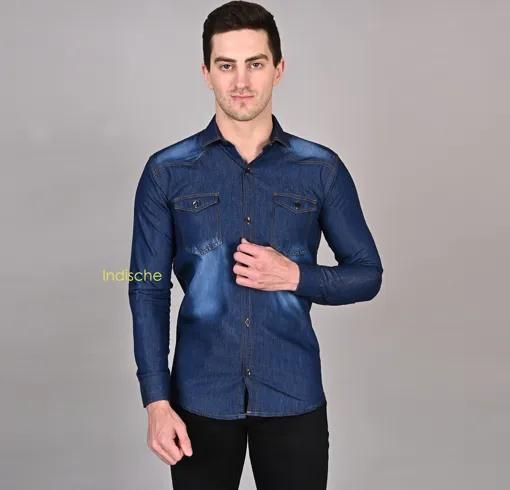 Cotton Solid Full Sleeves Mens Casual Shirt