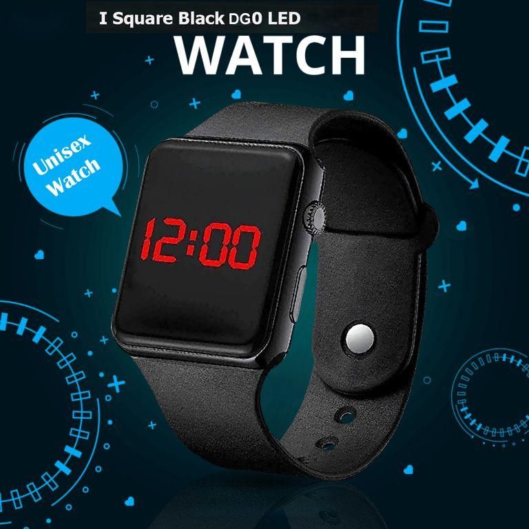 Teenager  Silicone Colored Led Dail Watch