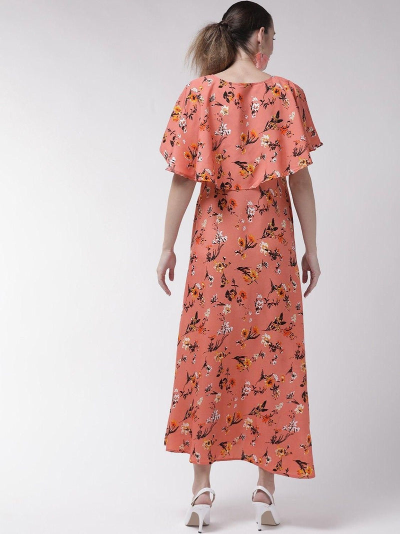 Women's Crepe Printed Maxi Dress