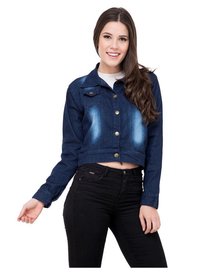 Women's Denim Solid Jacket