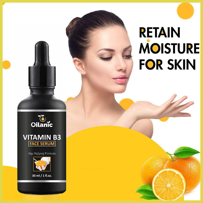 Oilanic 100%% Pure & Natural Vitamin B3 Serum - For Skin Whtening, Brightening & Anti Aging ( 30 Ml)