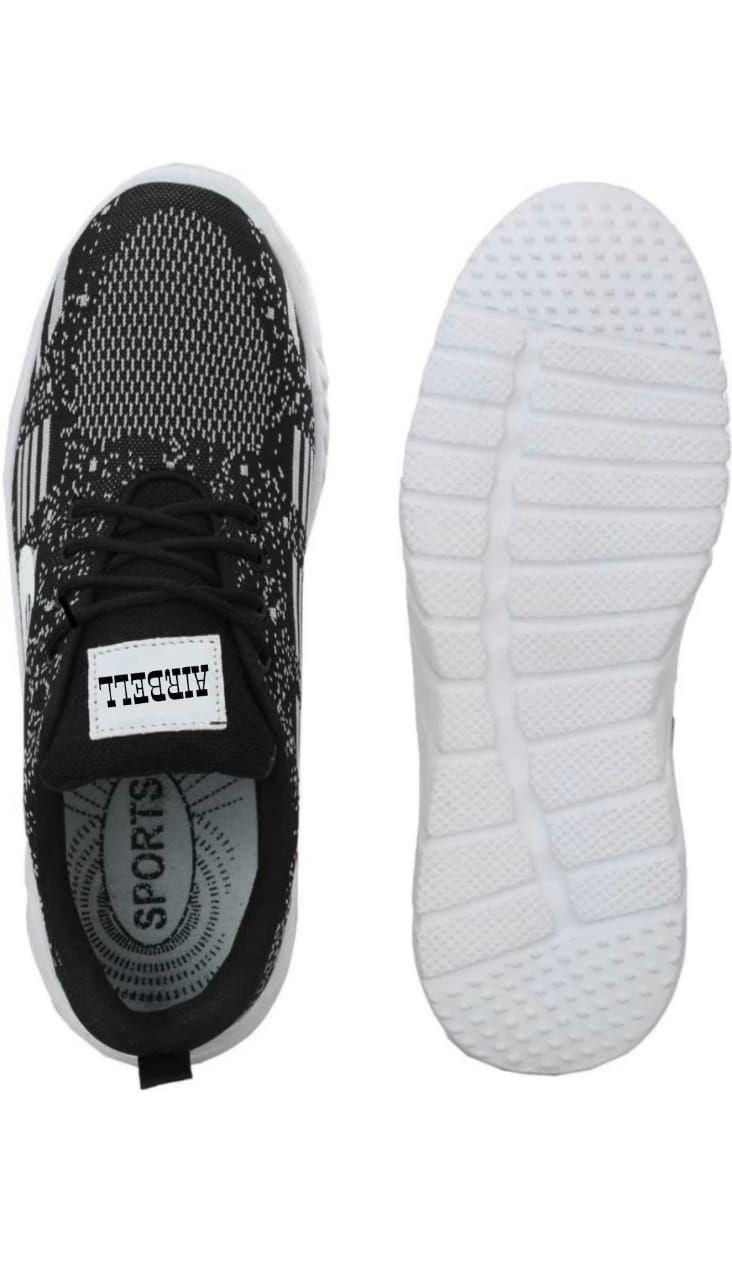 Airbell Black Mesh | Lightweight | Premium | Comfort | Summer & Winter Trendy |Casual Sneakers for Men's