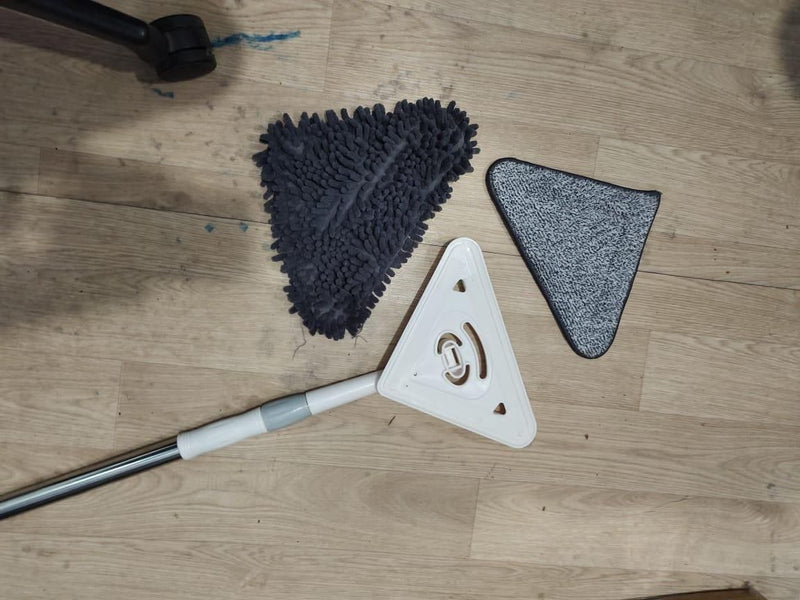 Rotatable Triangle Mop with Long Handle