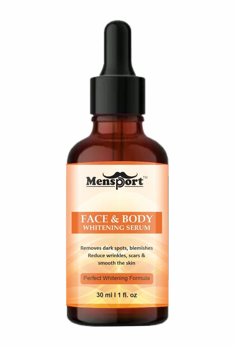 Mensport Face and Body Skin Whitening Serum Uneven tone, Reduce Dark Patches Pack of 1 of 30 ML