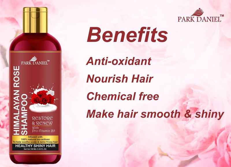Park Daniel Natural Rose Shampoo -For Healthy and Shiny Hair (100 ml)