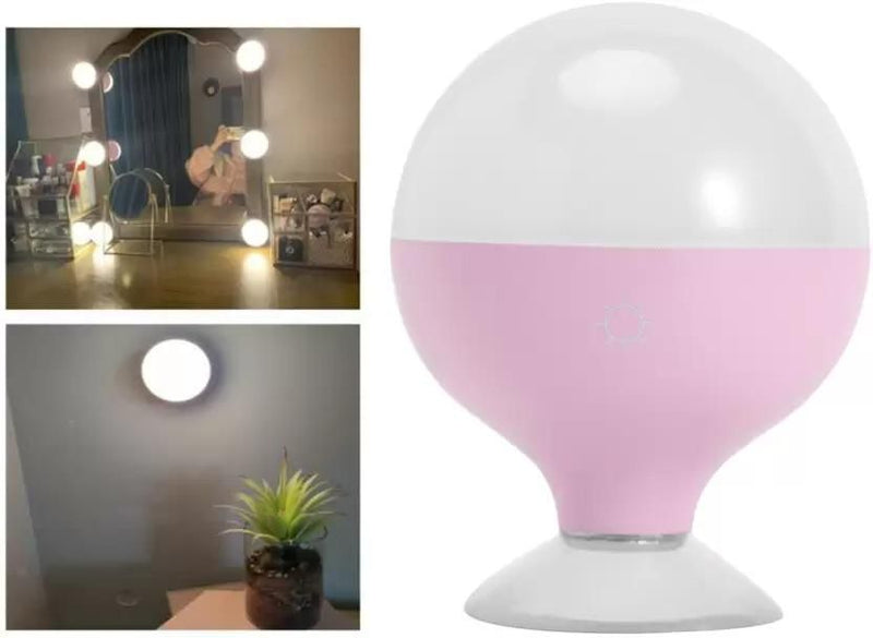 Homenity LED Vanity Mirror Light With Suction Cup Base Table Lamp (6 cm, Multicolor)