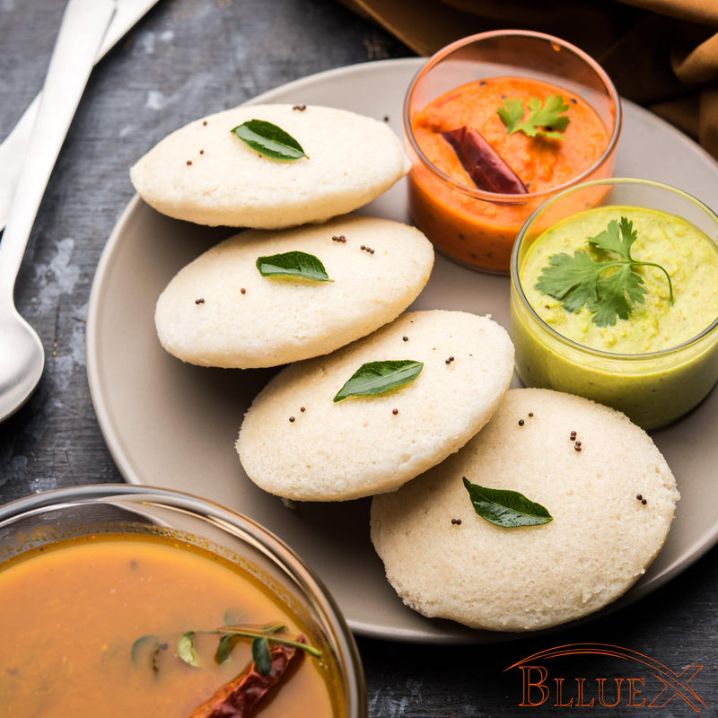 BLLUEX - Stainless Steel Idli Stand Idli Maker 3 x 3 Plates (9 Idly) for Home And kitchen