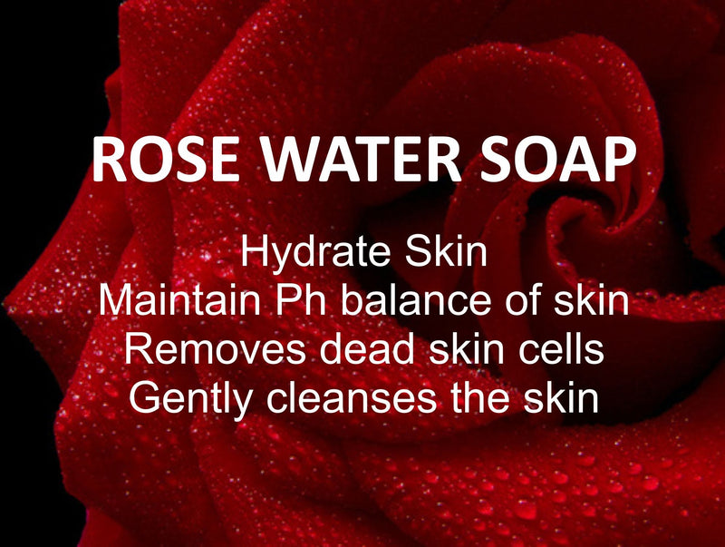 Park Daniel Premium Rose Water Soap Bar - For Natural and Glowing Skin Combo Pack 4 Soap of 100 gms(400 gms)