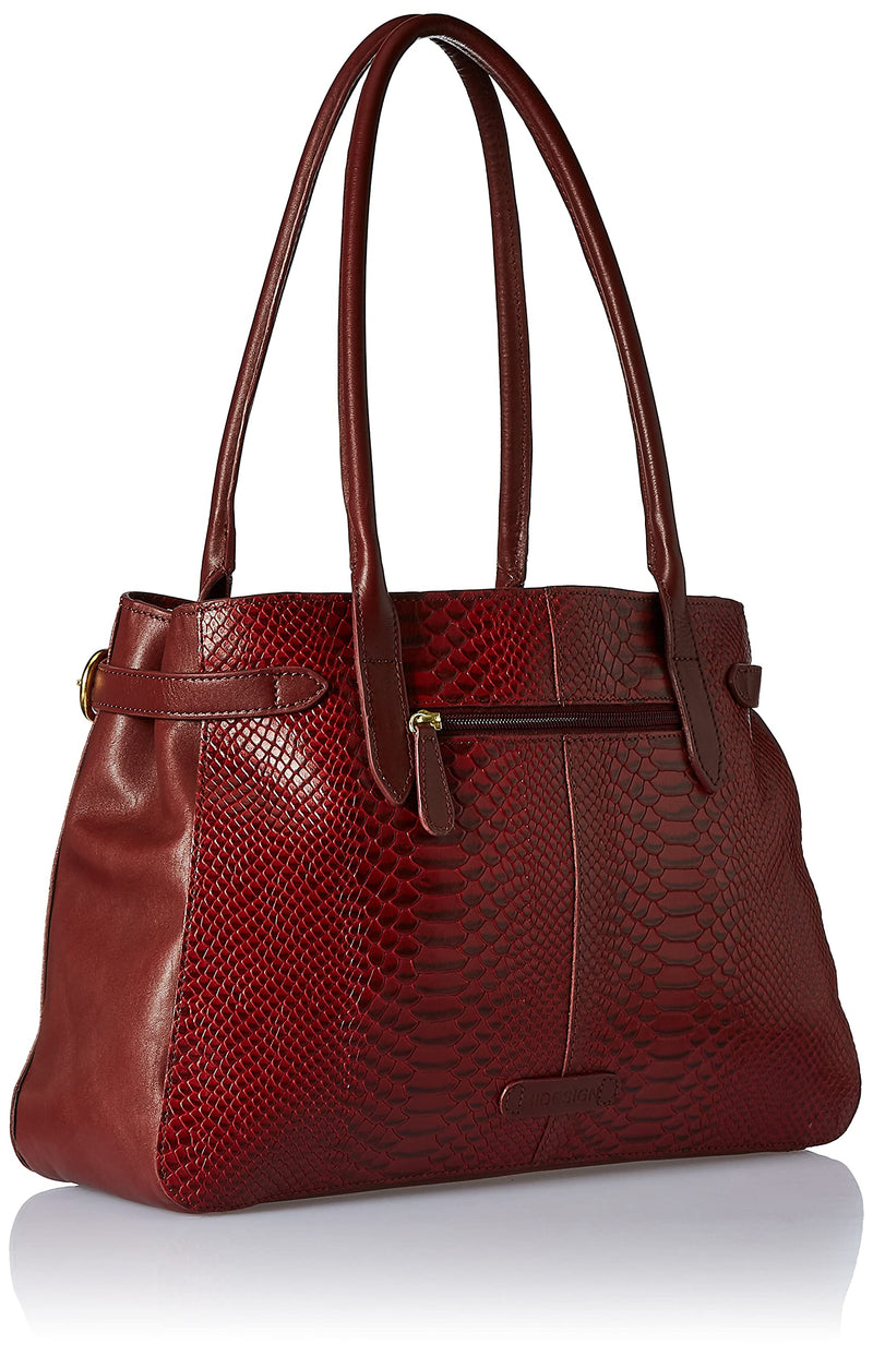 Hidesign womens EE SHANGHAI I Large Marsala Tote Bag