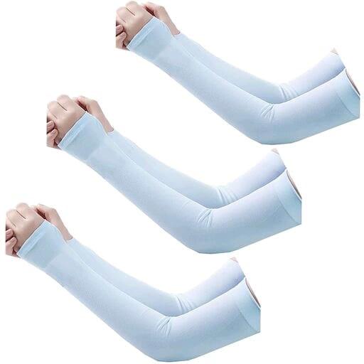 Women's Nylon Full Hand Arm Sleeve Gloves