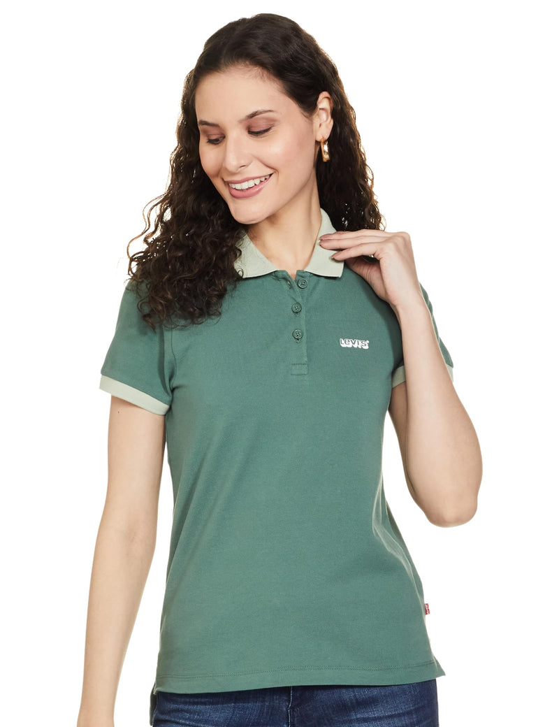 Levi's Women's Regular Fit T-Shirt (87174-0047_Green