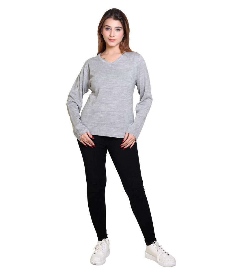 Women's Solid Wool Blend Sweater