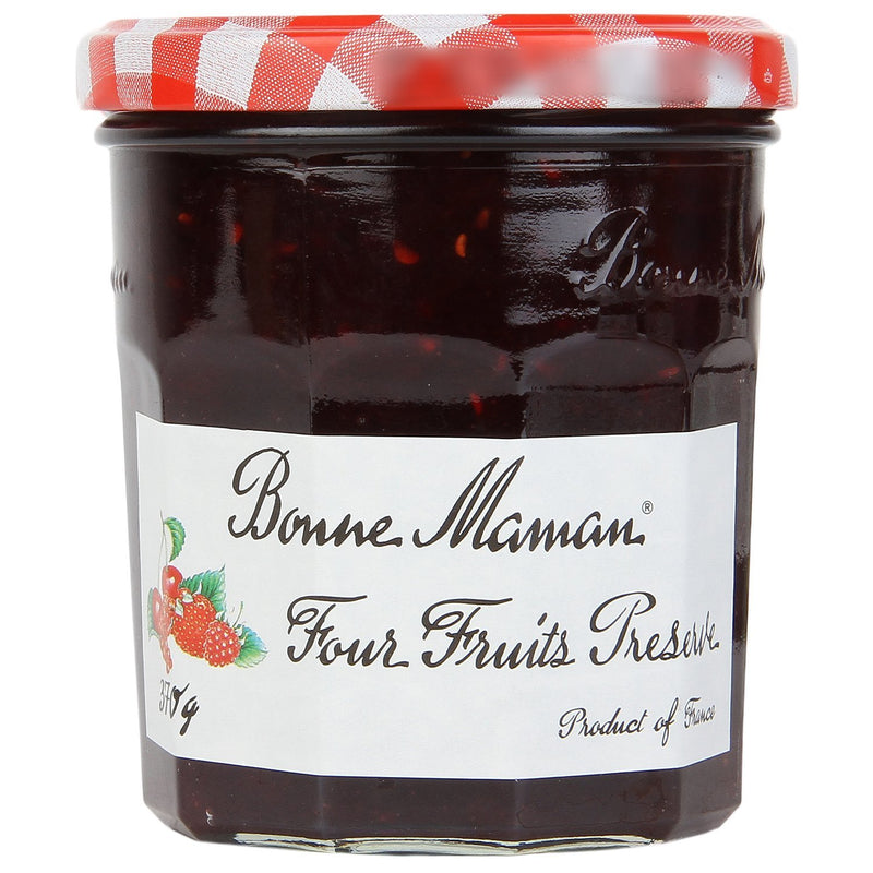 Bonne Maman Four Fruits Preserve, Marmalade Fruit Jam, 13 oz ℮ 370 g