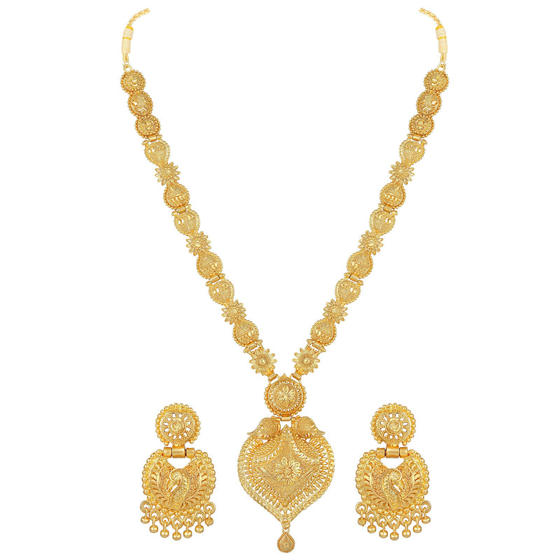 Asmitta Jewellery Set for Women (Golden) (NS725KJGLDSB0)