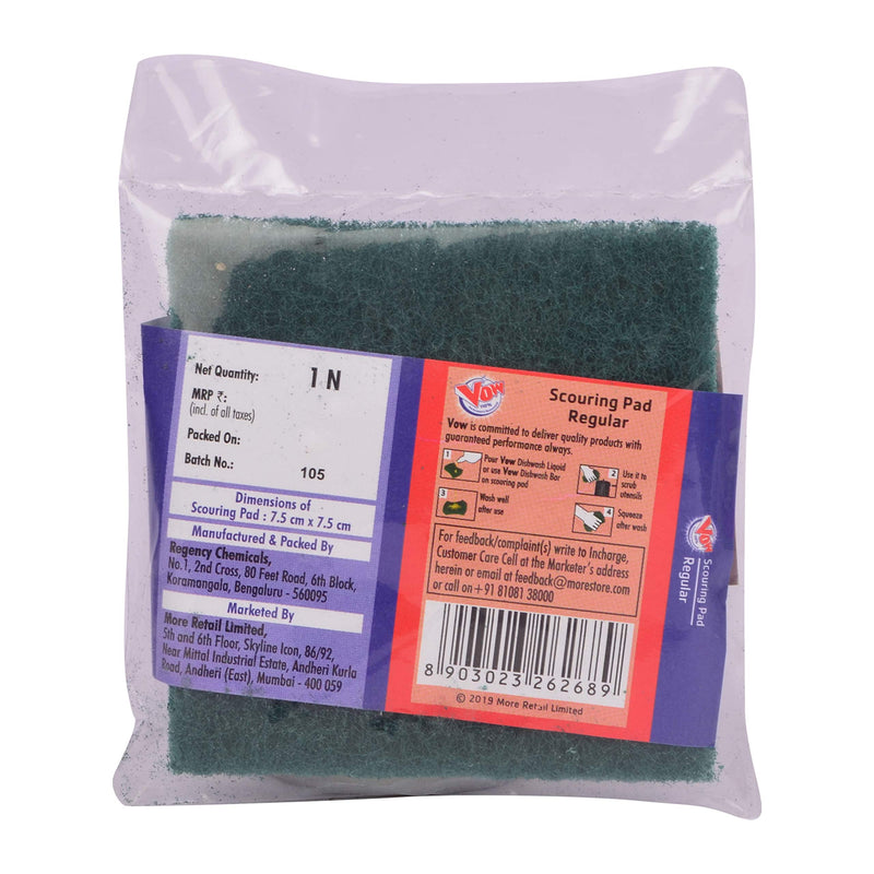 Vow Scouring Pad 7.5cm X 7.5cm Pouch