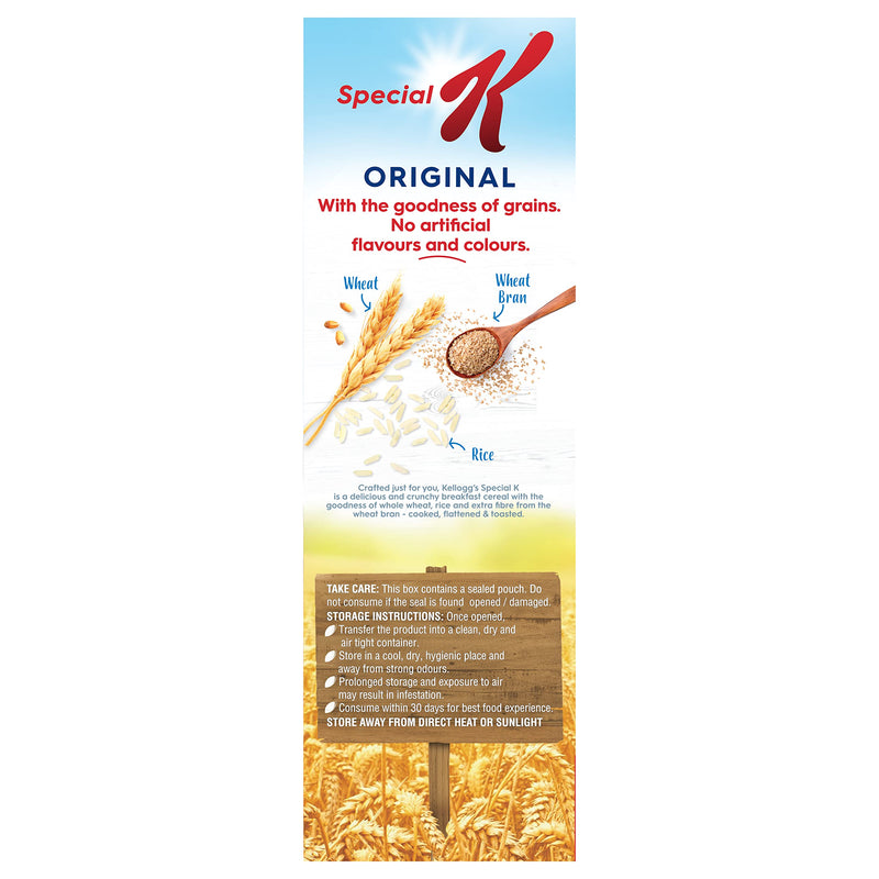 Kellogg's Special K Original 900g/935g with Whole Wheat | Only 2% Fat, Source of Protein & Fibre | Naturally Low Fat | Naturally Cholesterol Free | Ready To Eat Breakfast Cereal